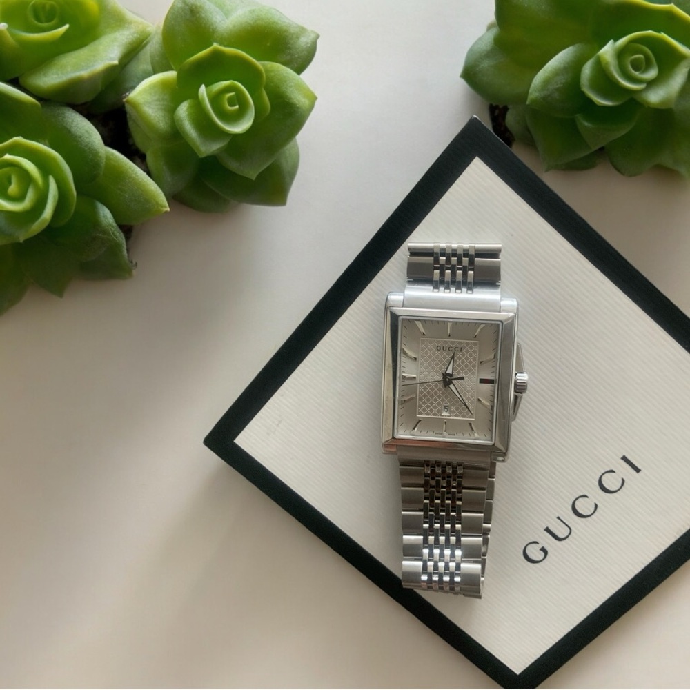 Nib Gucci G-Timeless Rectangular Watch $990 - image 2